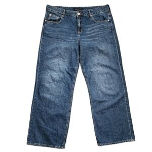 Aéropostale Aero Baggy Wide Leg Jeans Size Women's 14R High Rise Y2K Streetwear